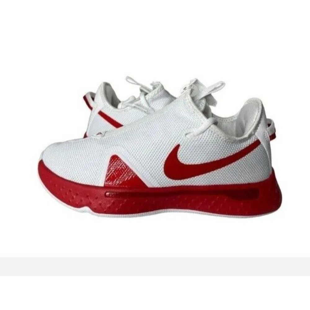 NIKE PG‎ 4 TB PROMO PAUL GEORGE TEAM BASKETBALL WHITE RED CW4134 114 sz 9.5